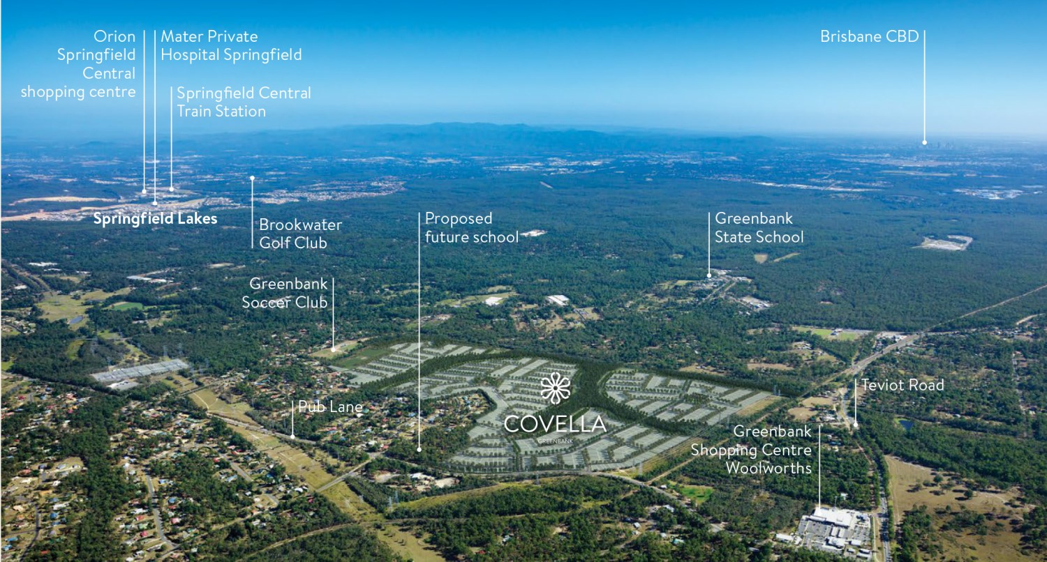 Top View of Greenbank Area Map